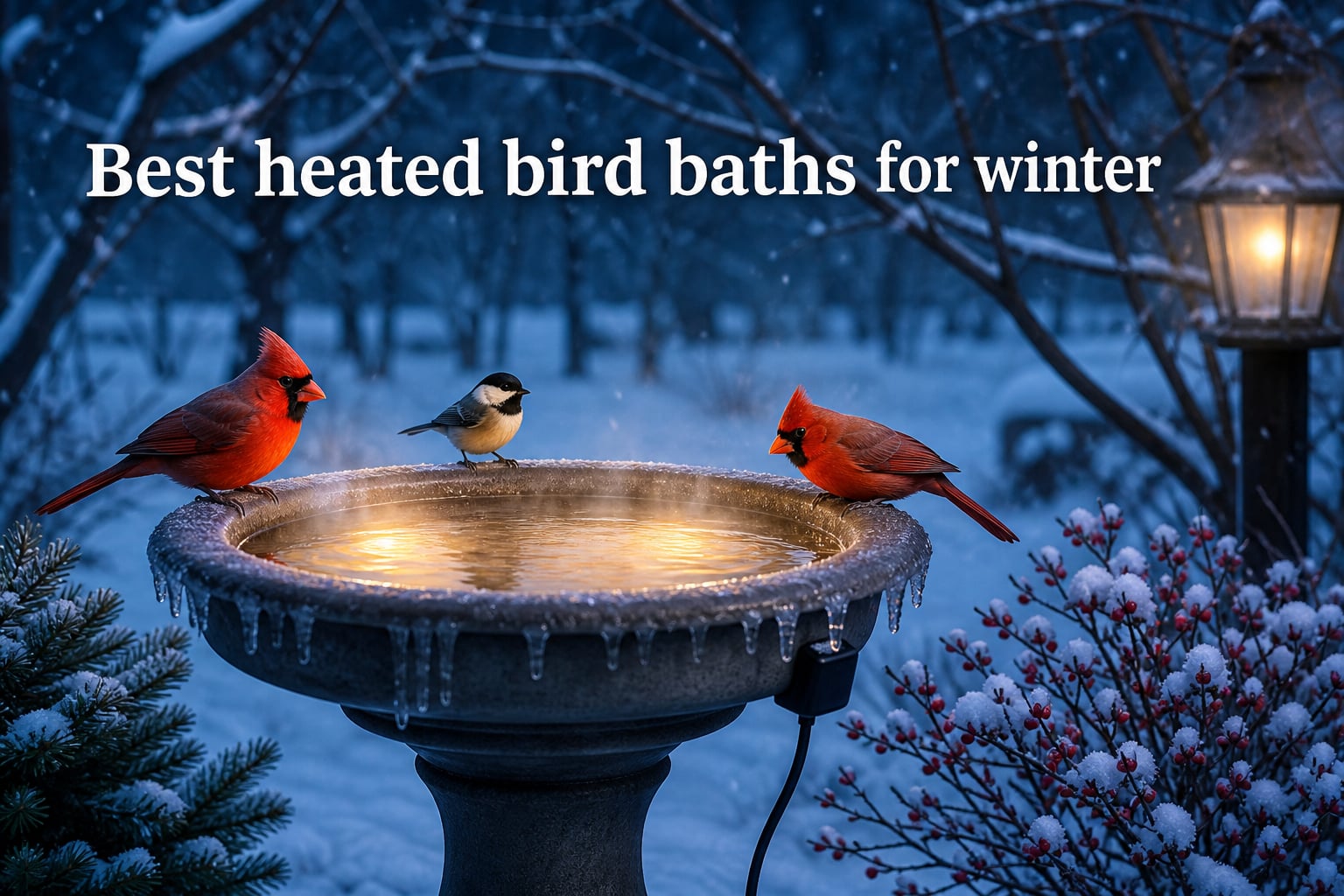 Best heated bird baths for winter