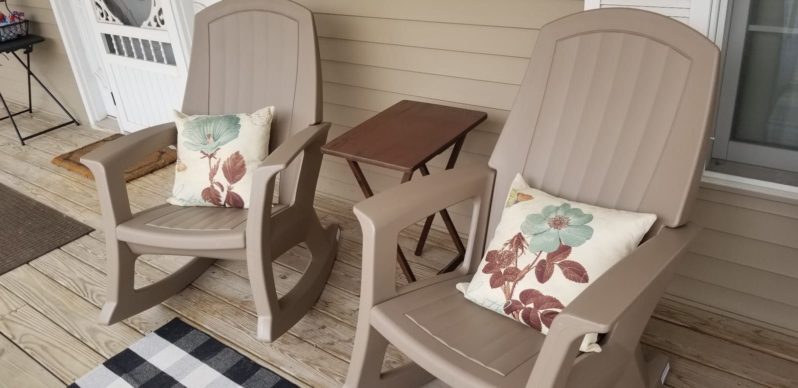 Semco Rockaway Heavy Duty All Weather Patio or Deck Rocking Chair, White customer photo 1