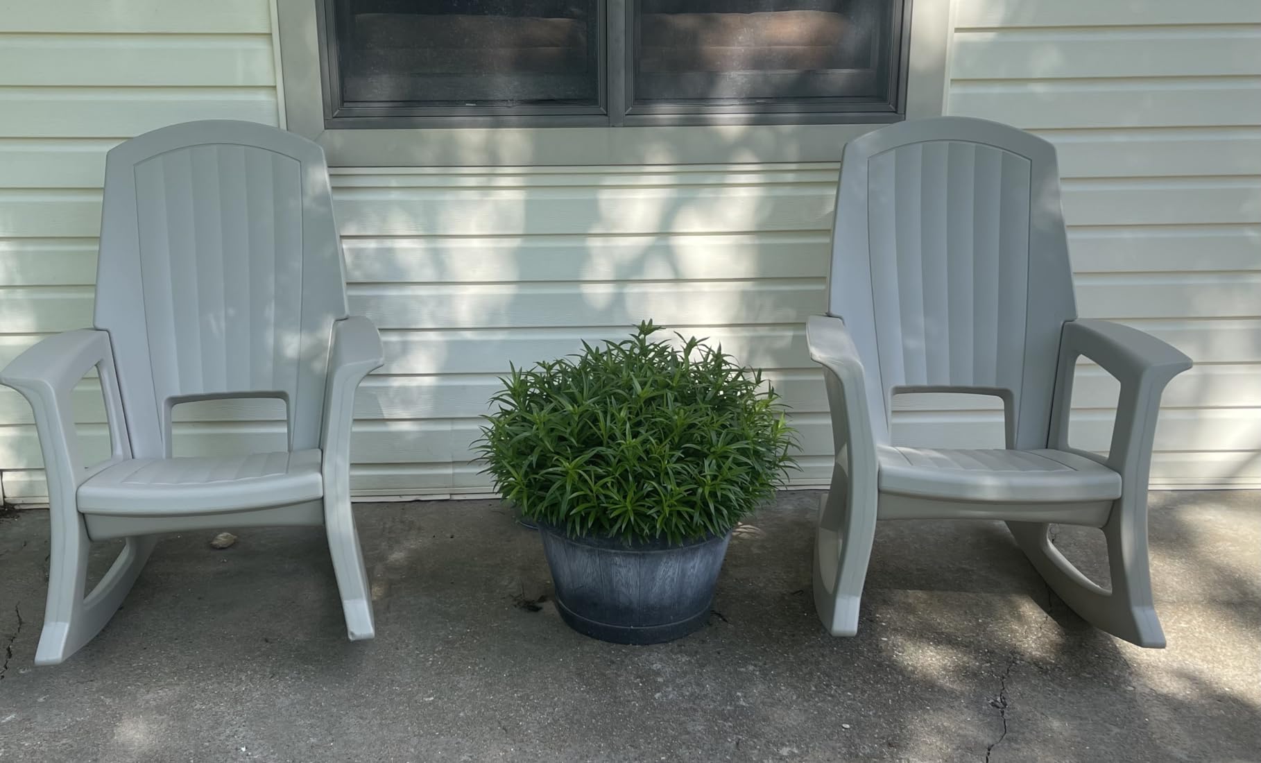 Semco Rockaway Heavy Duty All Weather Patio or Deck Rocking Chair, White customer photo 2