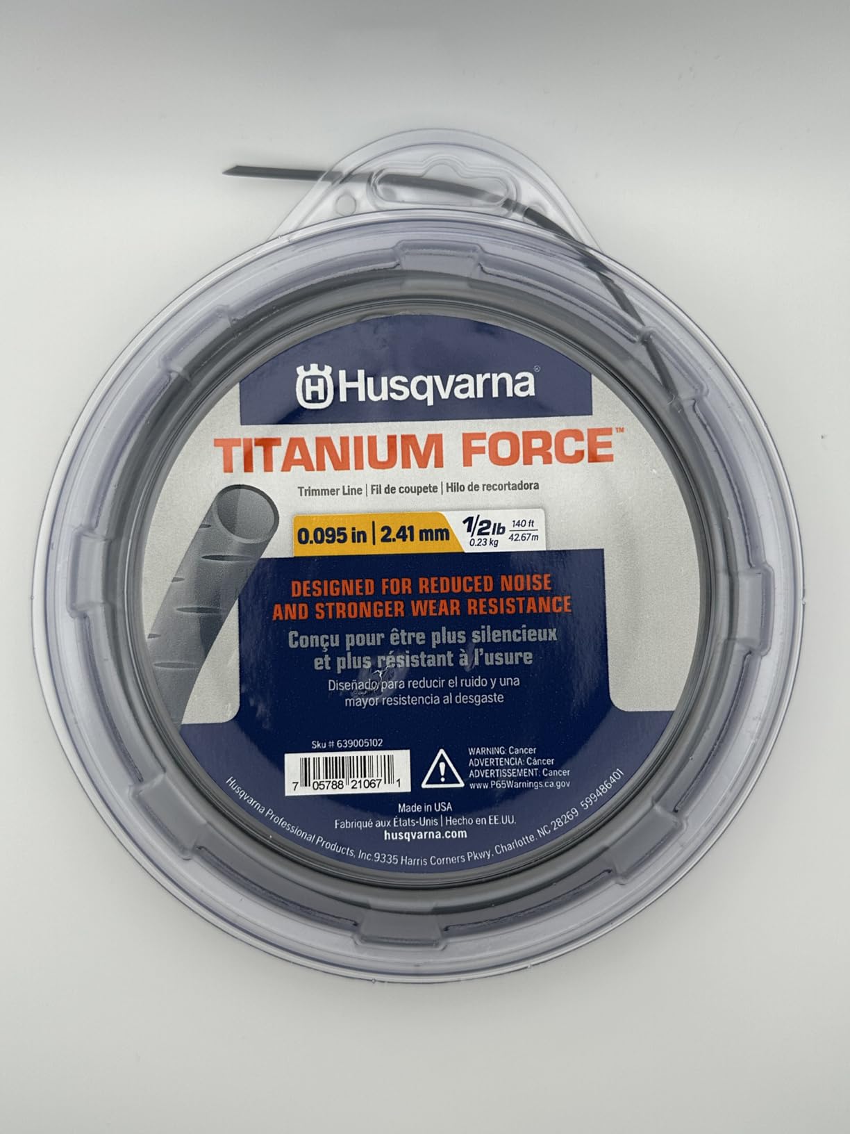 Husqvarna Titanium Force 0.095 String Trimmer Line 639005102, Outdoor Tools customer photo 1