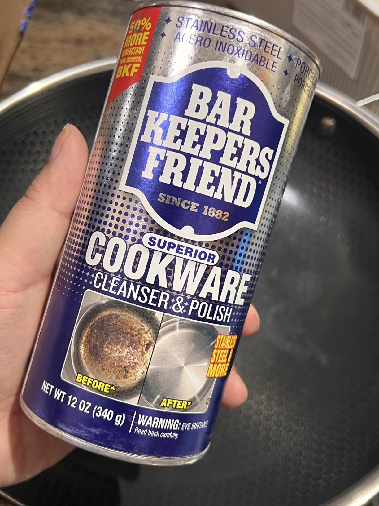 Bar Keepers Friend Superior Cookware Cleanser & Polish | 12-Ounces | 1-Unit customer photo 2