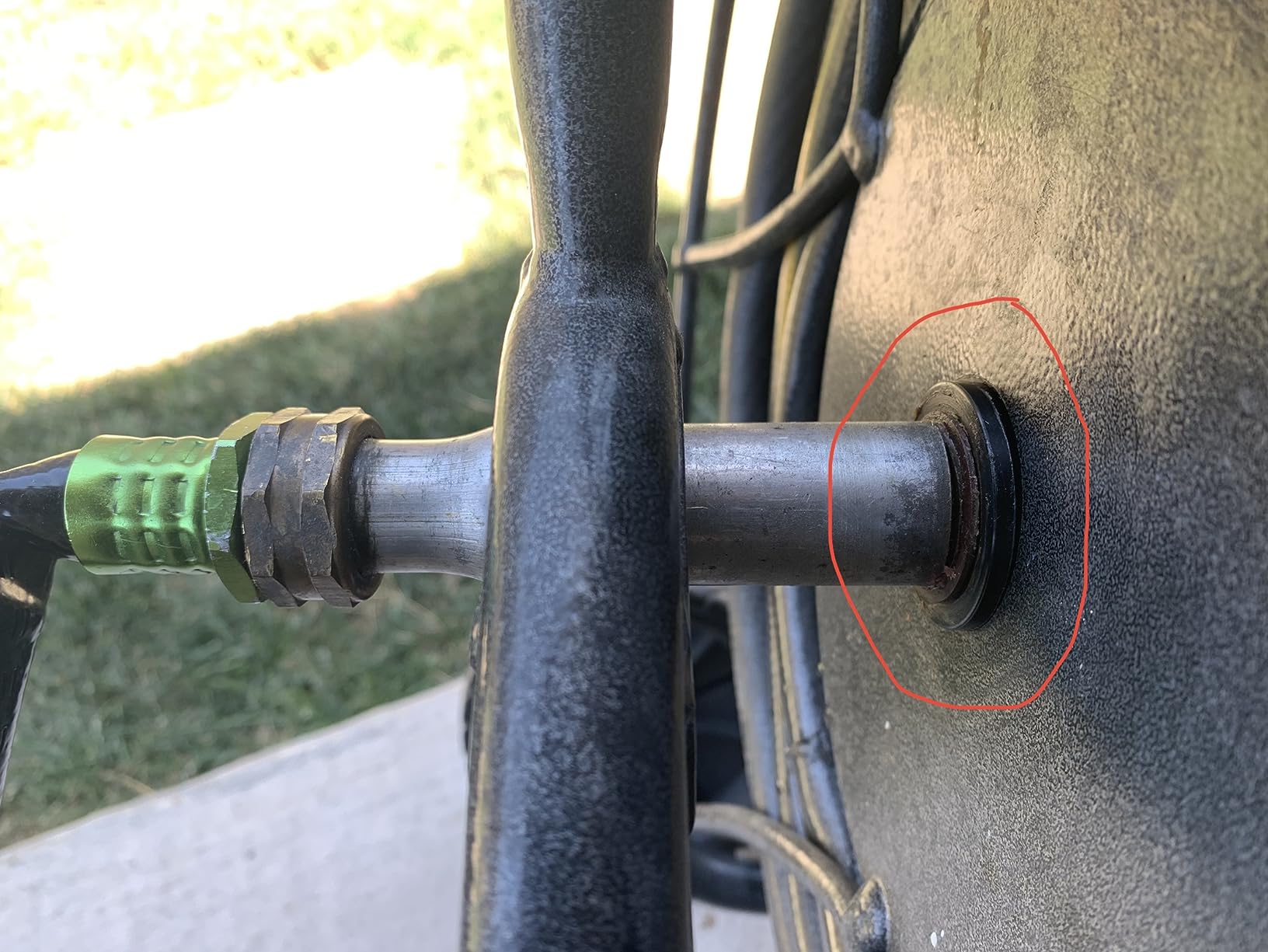 Yard Butler Hose Cart, Metal Hose Caddy, 2 Wheels, 200 Feet customer photo 2