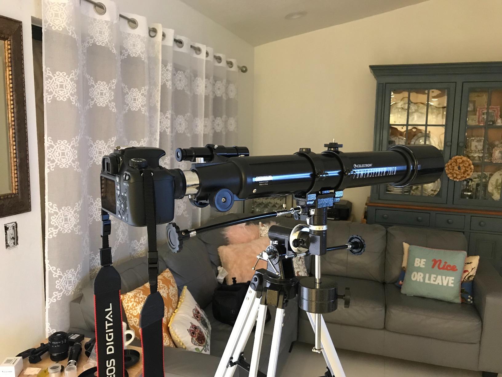 Celestron PowerSeeker 70EQ Refractor Telescope for Family Stargazing customer photo 2