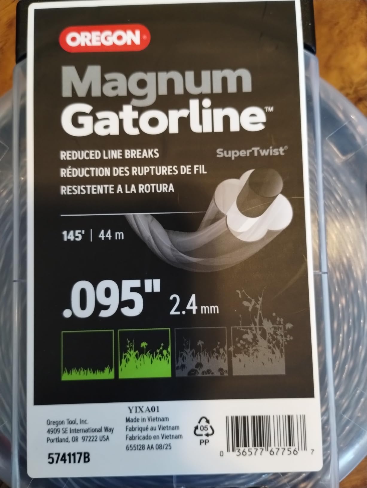 Oregon Magnum Gatorline 095 Trimmer Line Heavy Duty, .095