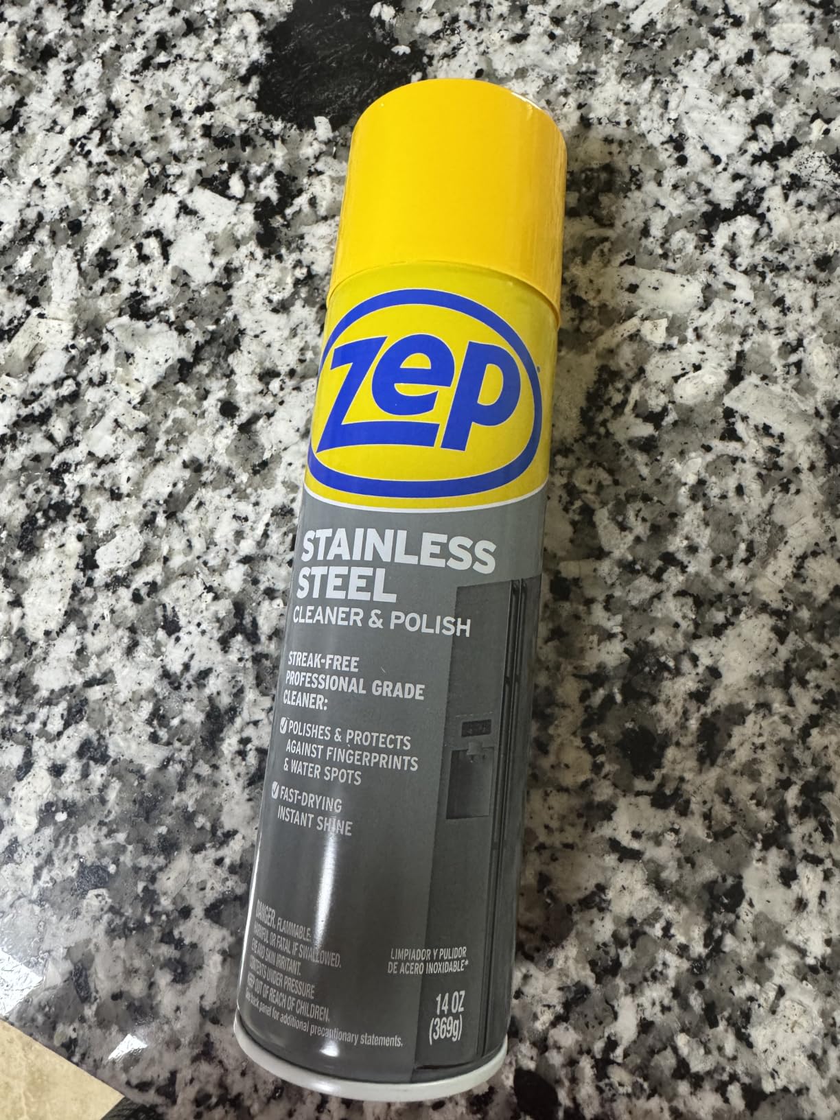 Zep Stainless Steel Cleaner and Polish 14 ounces - ZUSSTL14 - Protects Metal Surfaces from Fingerprints, Soil and Waterspots customer photo 2