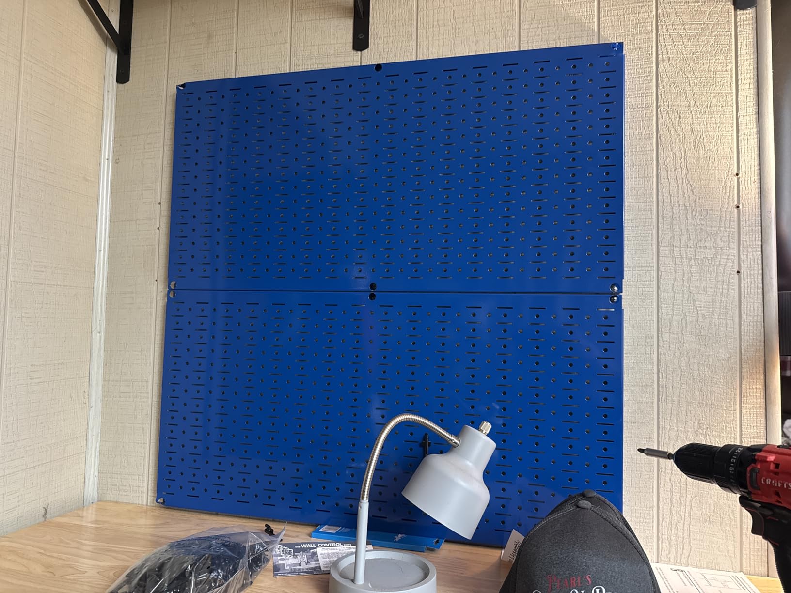 Wall Control 30-P-3232GV Galvanized Steel Pegboard Pack customer photo 1