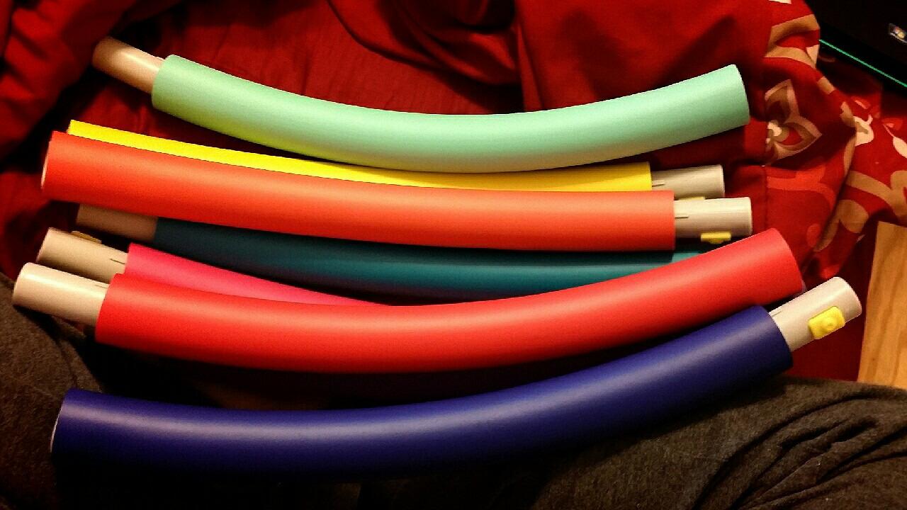 Weighted Hula Hoop, Trim Hoop 3lb, 4lb Large, Rainbow, Lose Belly Fat customer photo 2