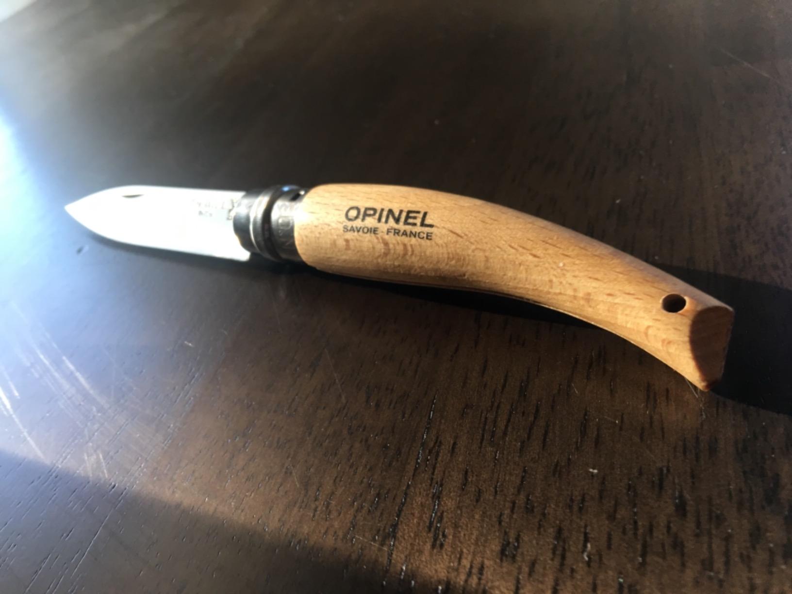 OPINEL No. 08 Garden Stainless Steel Folding Knife, Beechwood Handle customer photo 2