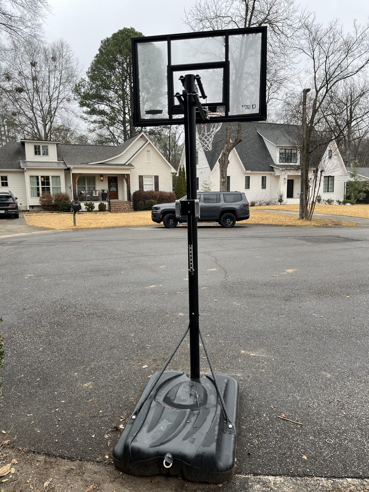 Lifetime 90061 Portable Basketball System, 52 Inch Shatterproof Backboard,Black customer photo 2