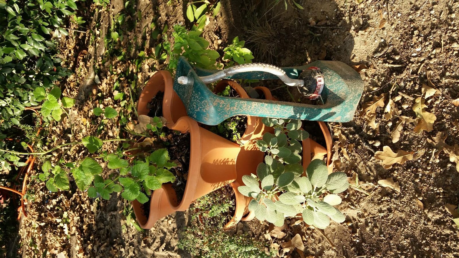 3 Tier Stacking Planter-Flower, Herb, Stackable Garden, Vegetable-Self-Watering-Indoor/Outdoor (Terracotta) customer photo 1