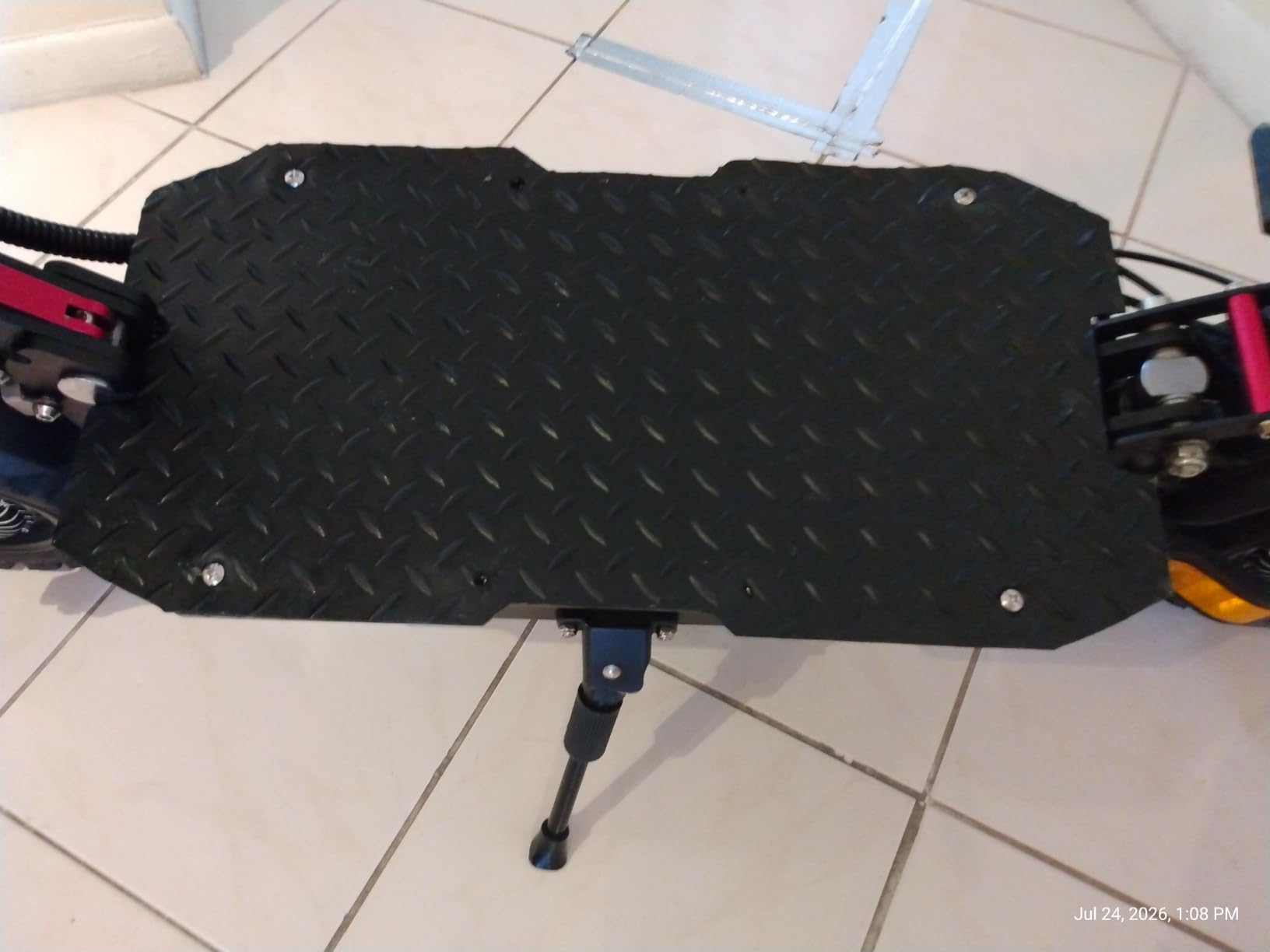 Rubber-Cal Diamond-Plate Rubber Flooring Roll - 3 mm x 4 ft x 7 ft Roll - Black customer photo 2