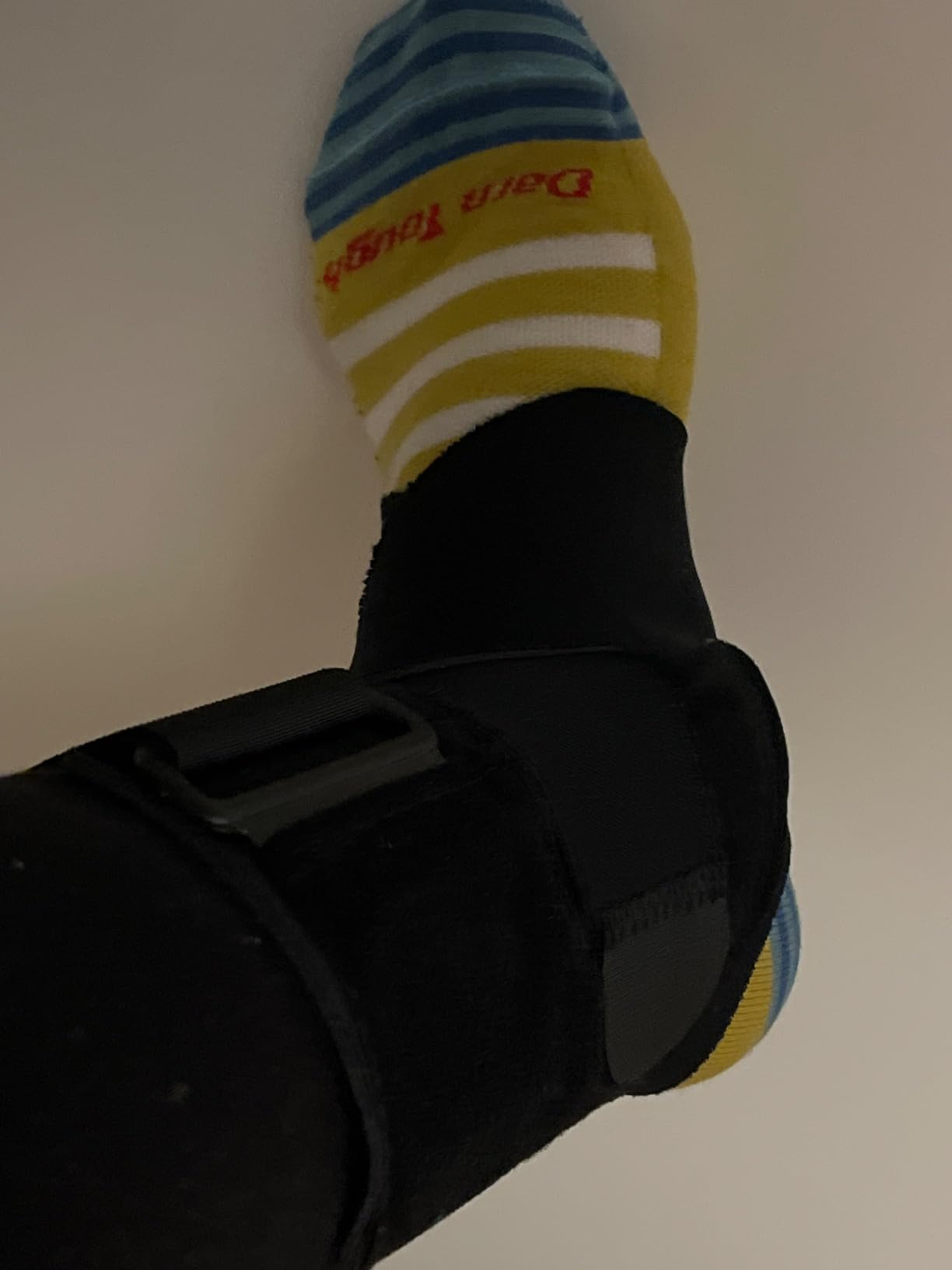 ACE Deluxe Ankle Stabilizer, Adjustable, Black, 1/Pack customer photo 2