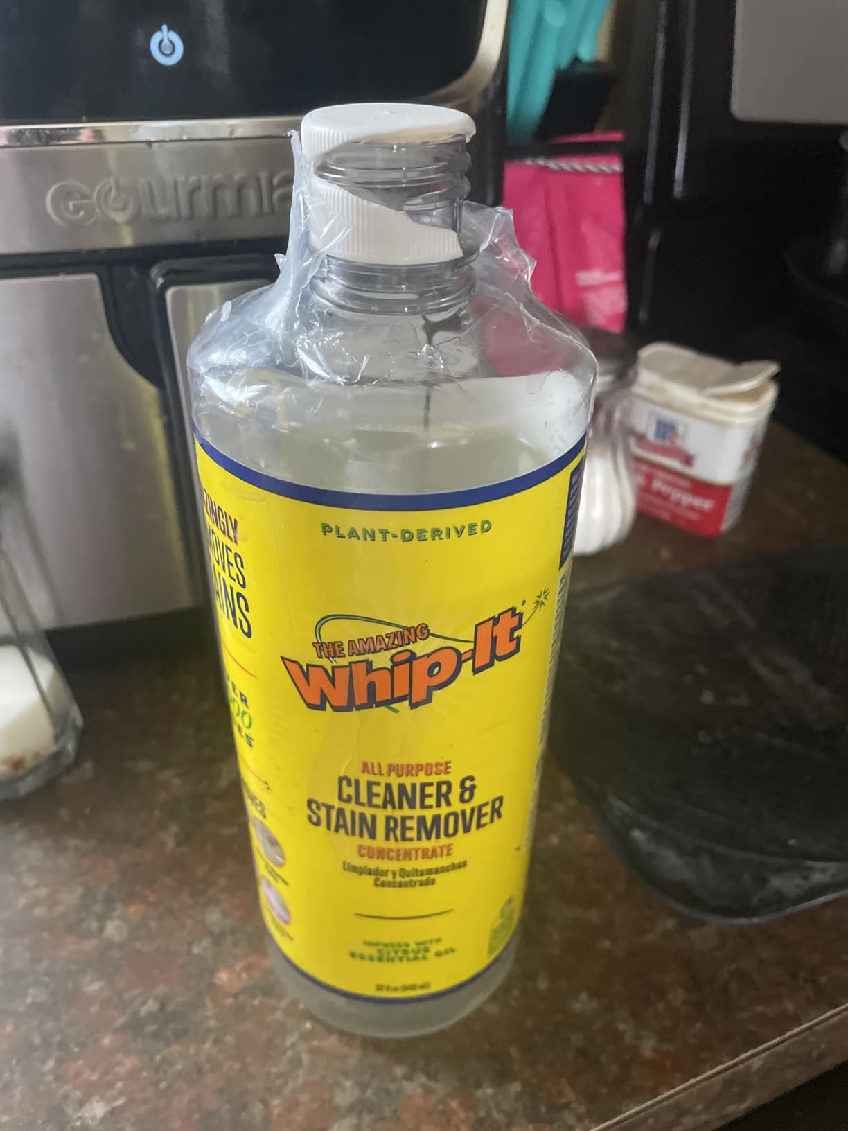 Whip It Cleaner, Multi Purpose Stain Remover Professional Strength Spray, Plant Based Enzyme Cleaner, Cleaning Food, Coffee, Wine, Baby Stains, Pet Stains, Over 500 uses, Made in USA, 32 OZ customer photo 2