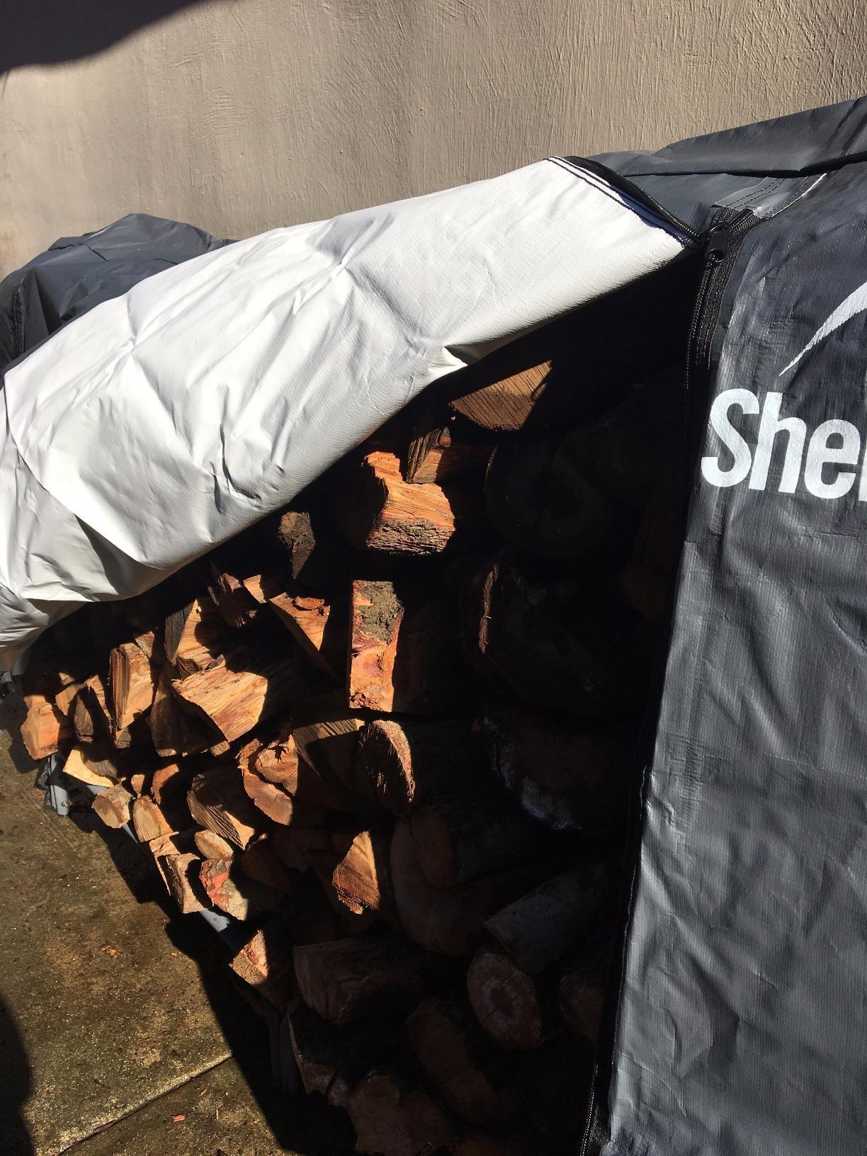 ShelterLogic Firewood Rack-in-a-Box Universal Full Length Cover for Firewood Storage Racks, Fits Most 8-Feet Firewood Racks Size: 8-Feet customer photo 1