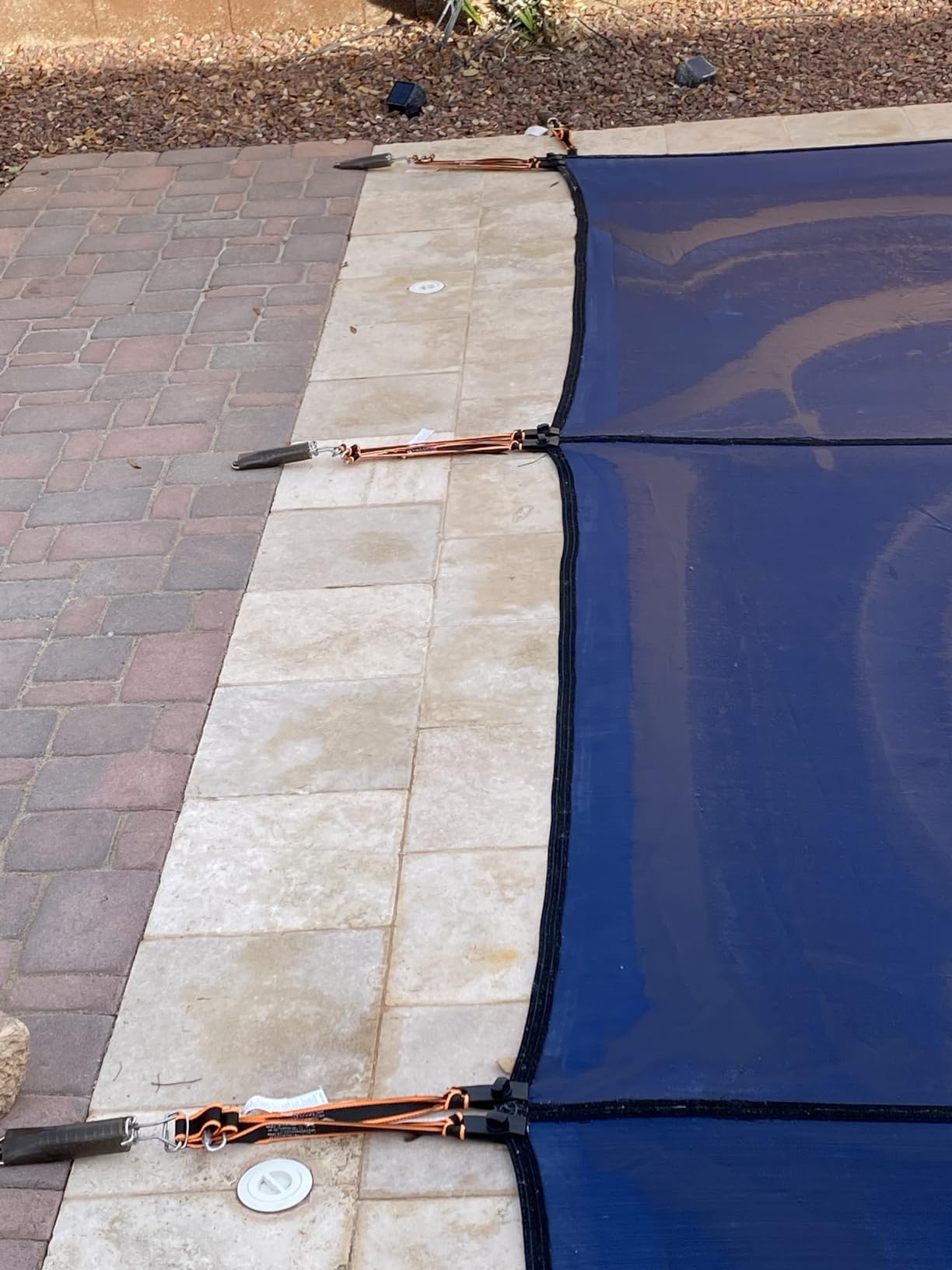 WaterWarden Inground Pool Safety Cover 18' x 36', Rectangle, 15-Year Warranty, UL Classified to ASTM F1346, Triple Stitched for MAX Strength, Abrasion Resistant, Hardware Included, Blue Mesh customer photo 1