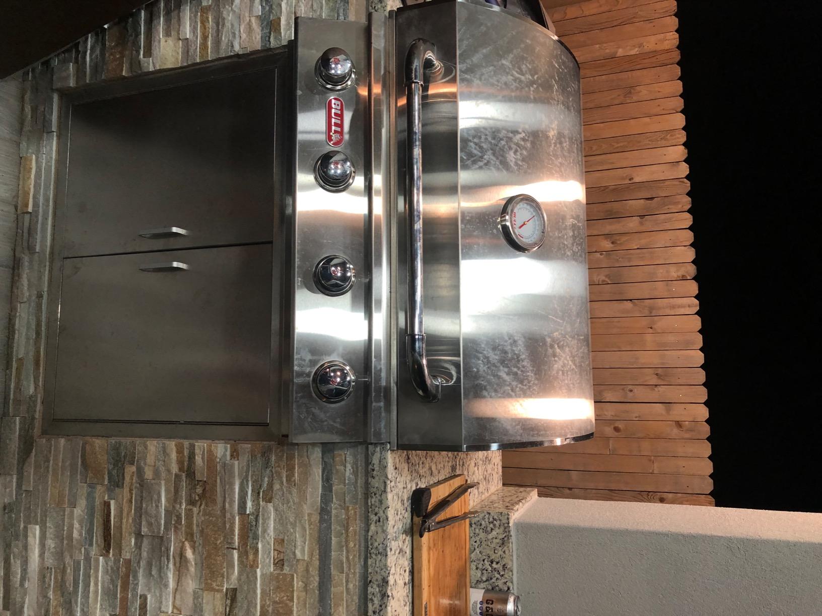 Bull Outdoor Products Outlaw 60,000 BTU Drop-In Grill Head – Stainless Steel, Liquid Propane customer photo 2