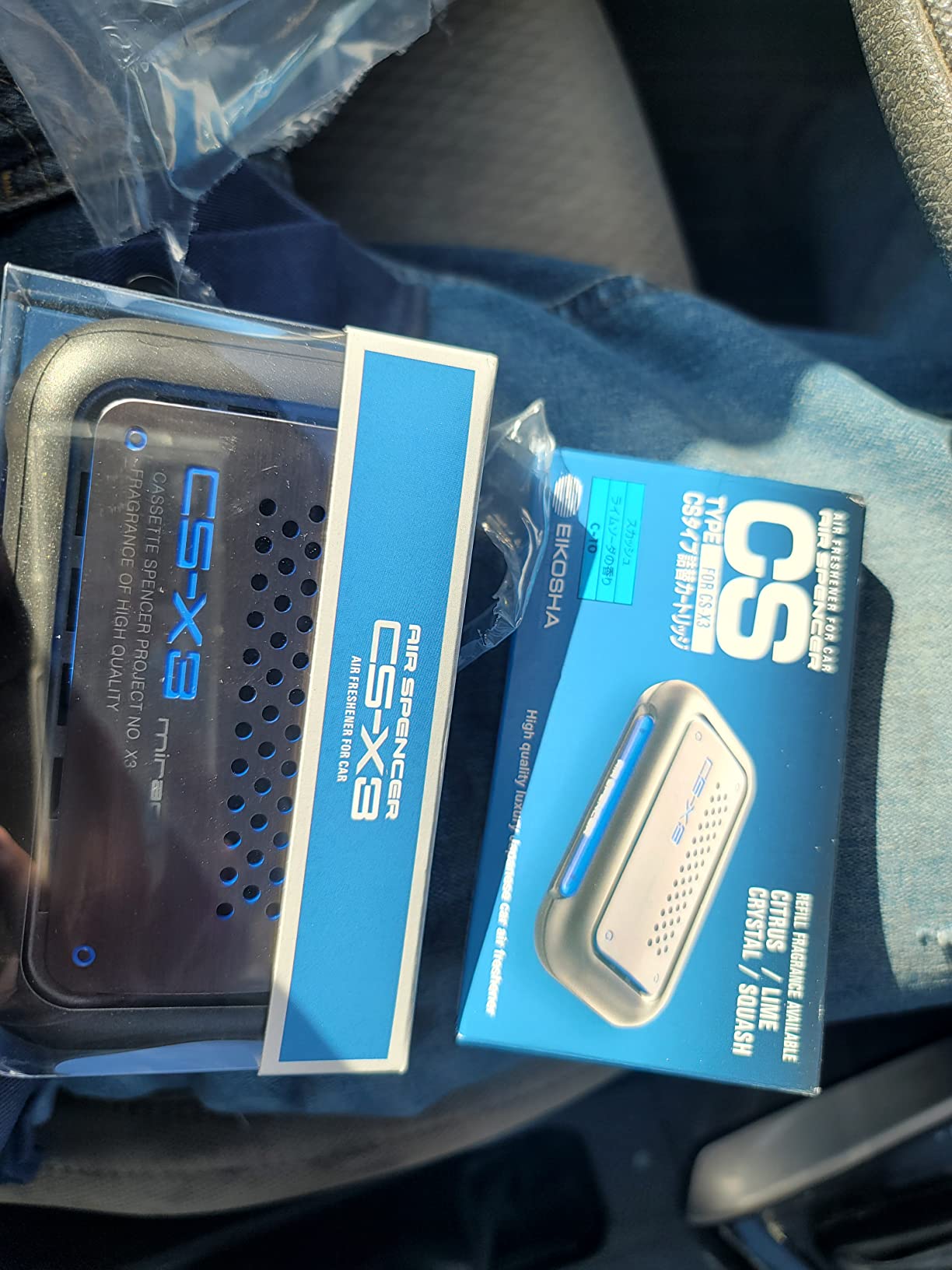 Air Spencer CS-X3 Car Air Freshener and Refill Combo - Squash Scent customer photo 2