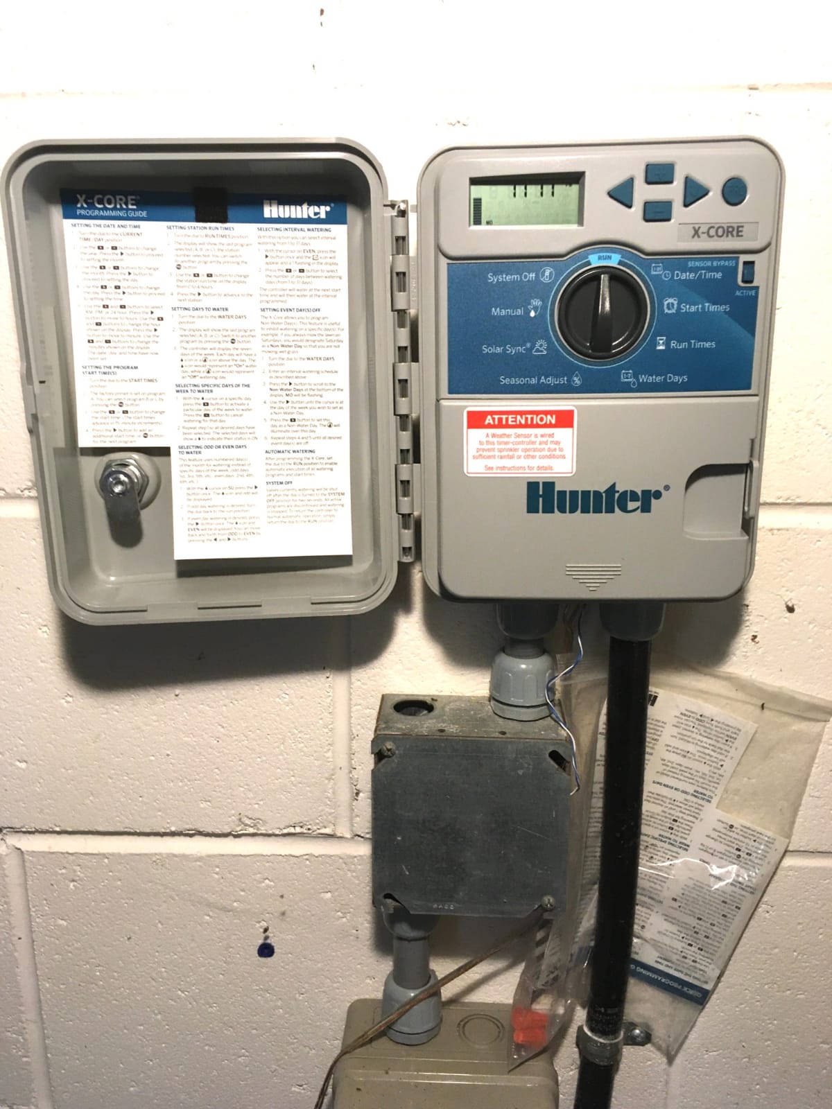 Hunter X-Core 6 Zone Sprinkler Timer, Indoor/Outdoor Sprinkler Controller customer photo 2