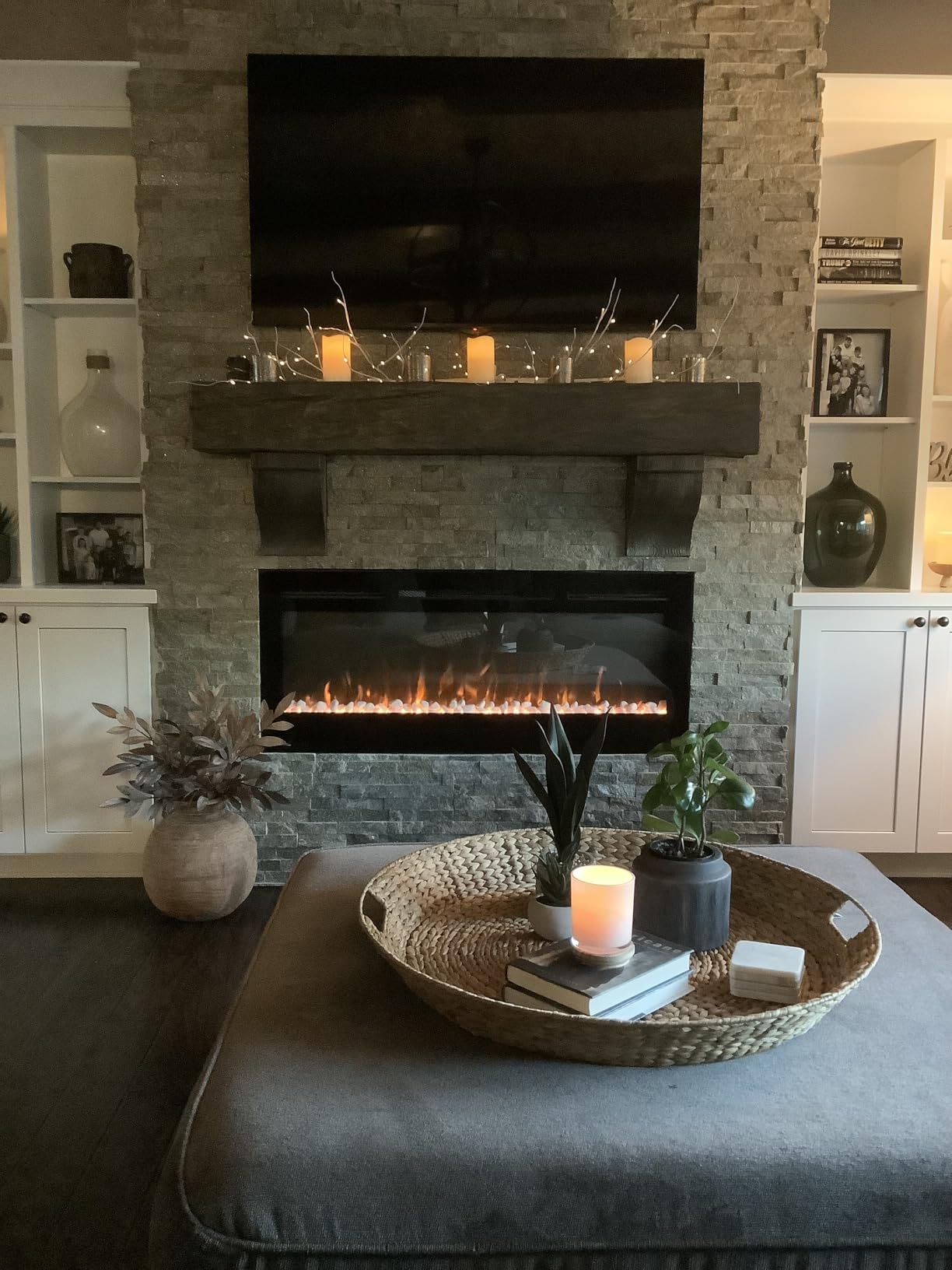 Touchstone Smart Electric Fireplace-The Sideline 50