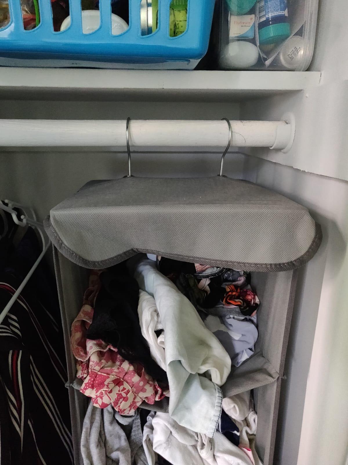 Whitmor 5 Section Closet Organizer - Hanging Shelves with Sturdy Metal Frame customer photo 2