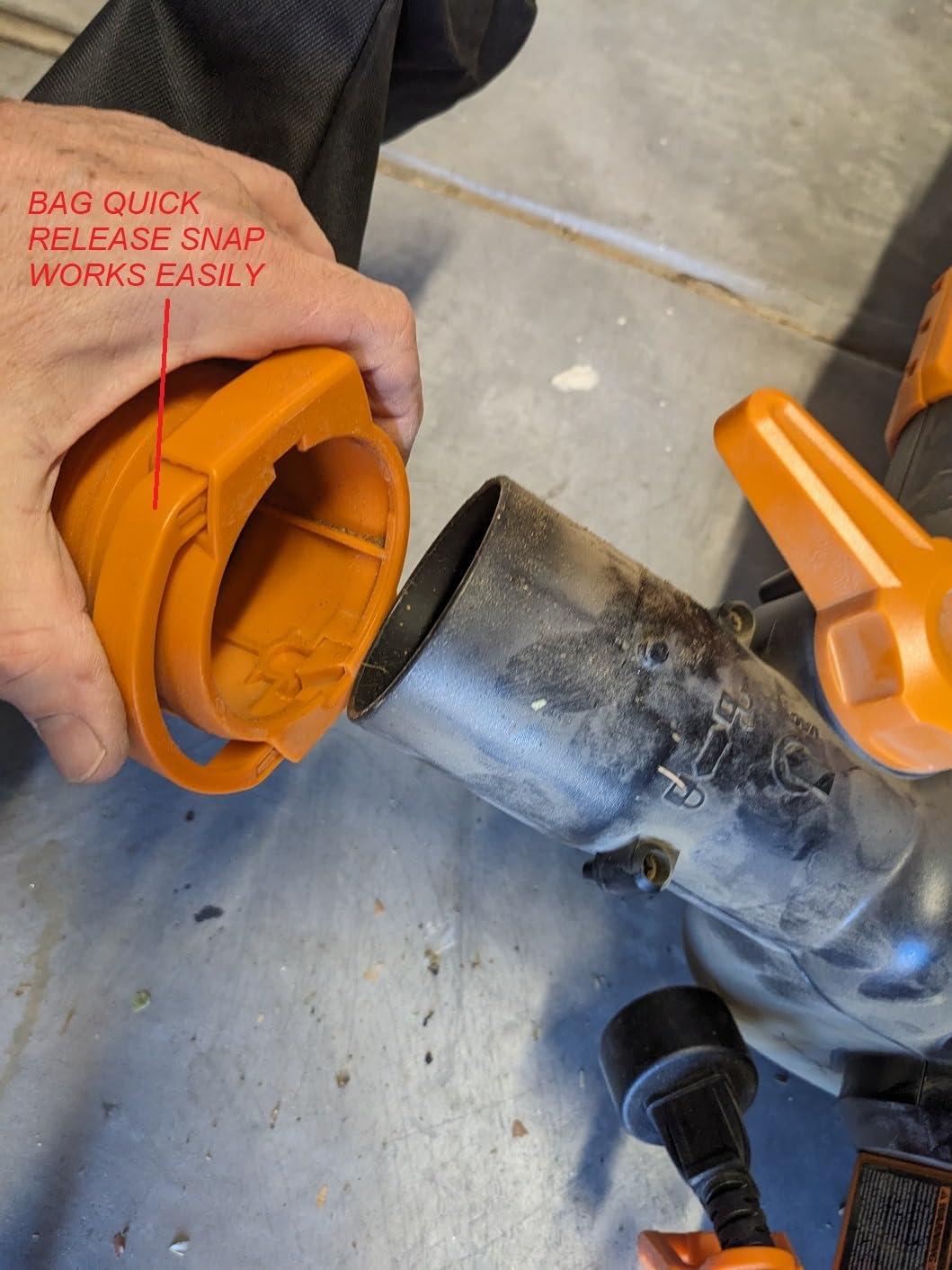 WORX Trivac 3-in-1 Electric Leaf Blower/Leaf Vacuum/Leaf Mulcher, WG509 customer photo 1