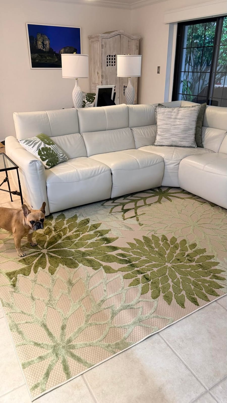 Nourison Home Aloha Indoor/Outdoor Green 5'3