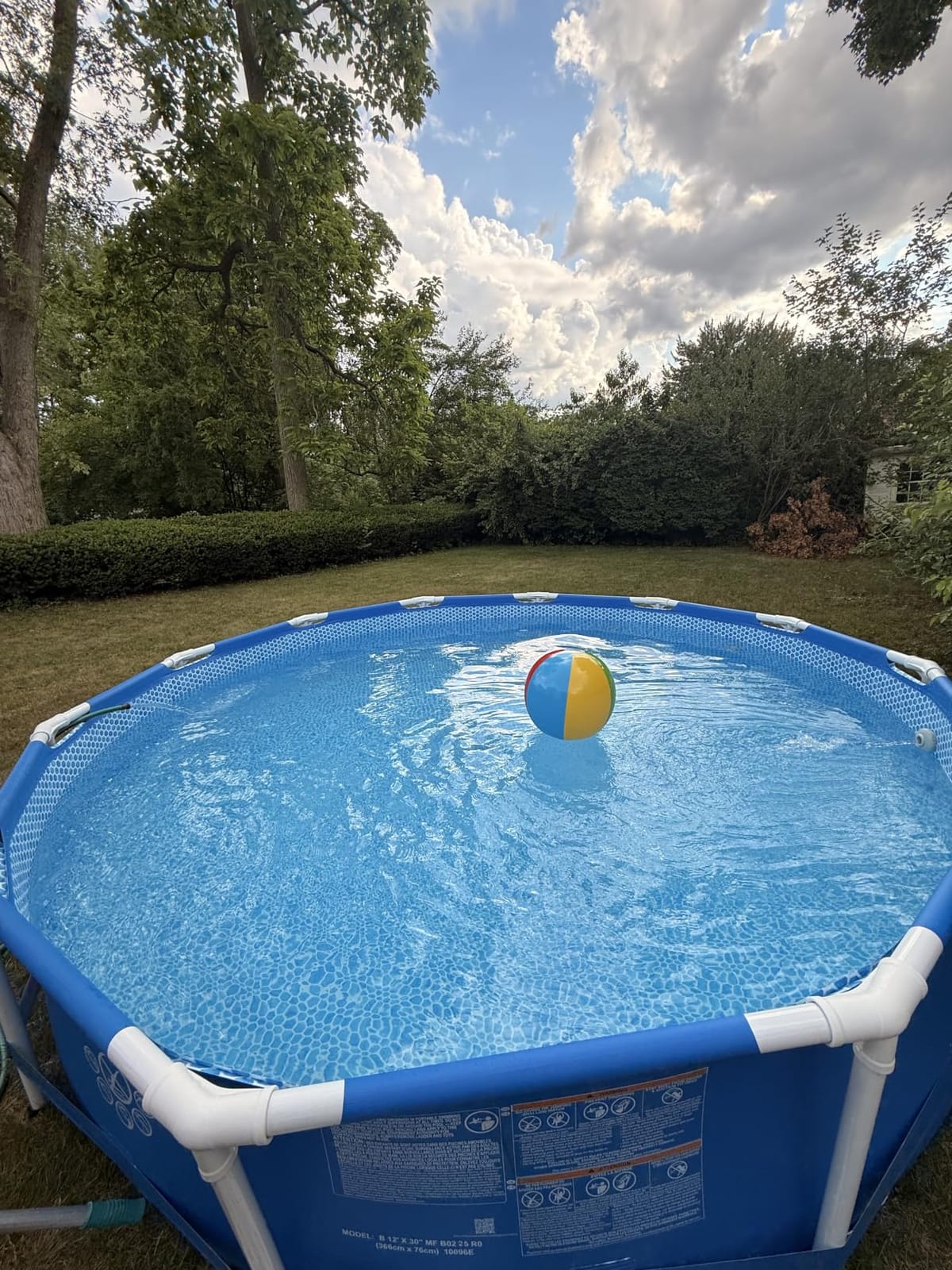 INTEX Metal Frame 12ft x 30in Round Above Ground Swimming Pool Set w/Pump customer photo 1