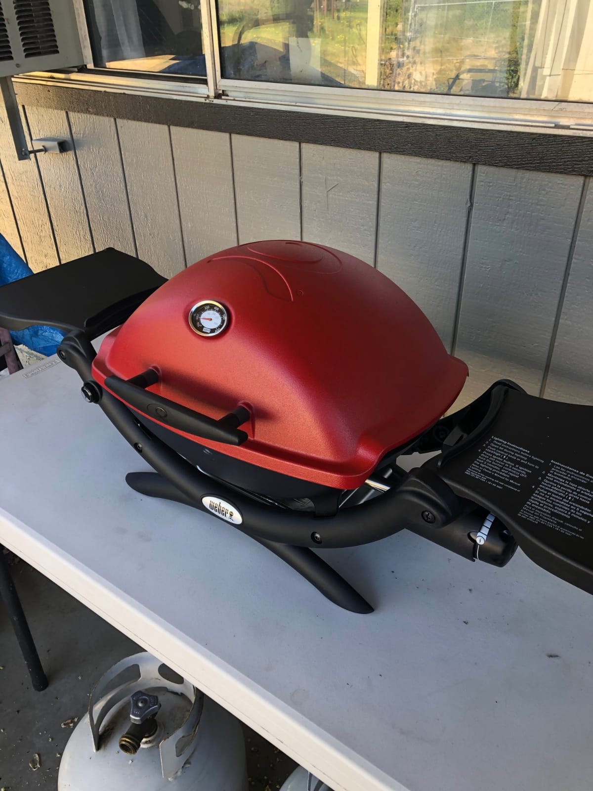 Weber® Q 1200 Portable Grill, Propane Grill for Outdoor Cooking, Blue customer photo 1