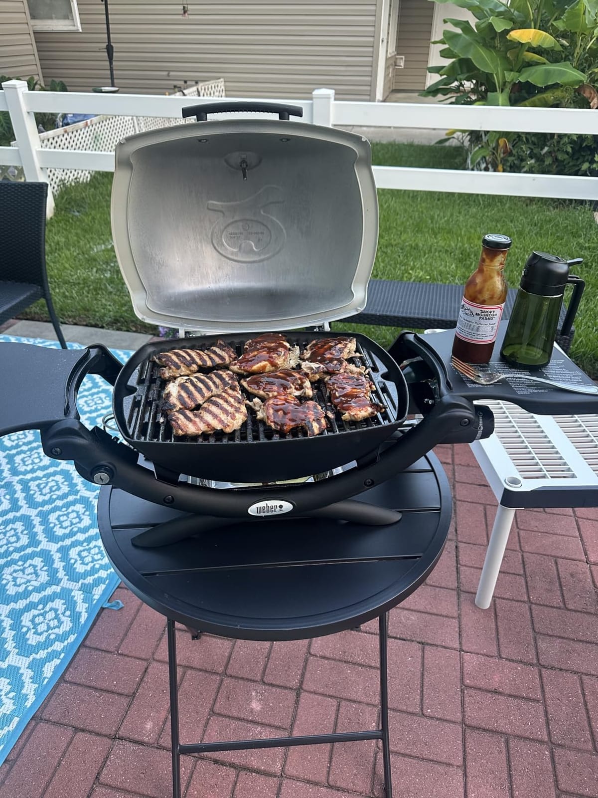 Weber® Q 1200 Portable Grill, Propane Grill for Outdoor Cooking, Blue customer photo 2