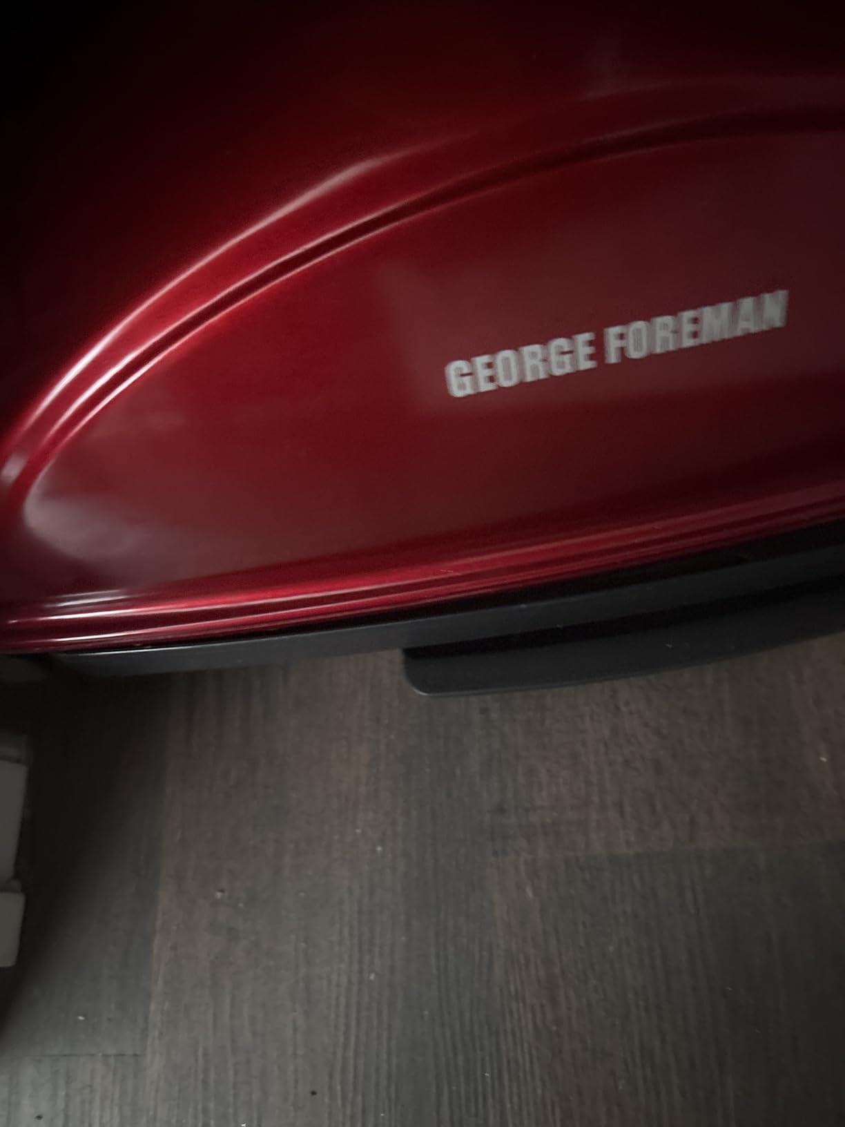 George Foreman Indoor/Outdoor Electric Grill with Stand | Indoor or outdoor electric grill with nonstick surface, 5 heat settings and fat-removing drip tray for healthier grilling. customer photo 1