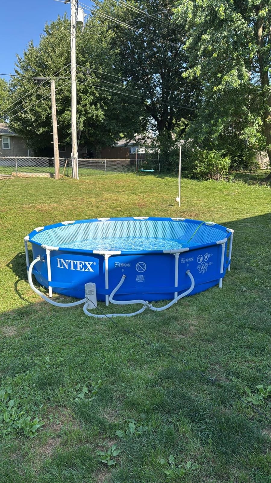 INTEX Metal Frame 10ft x 30in Round Above Ground Swimming Pool Set w/Pump customer photo 1