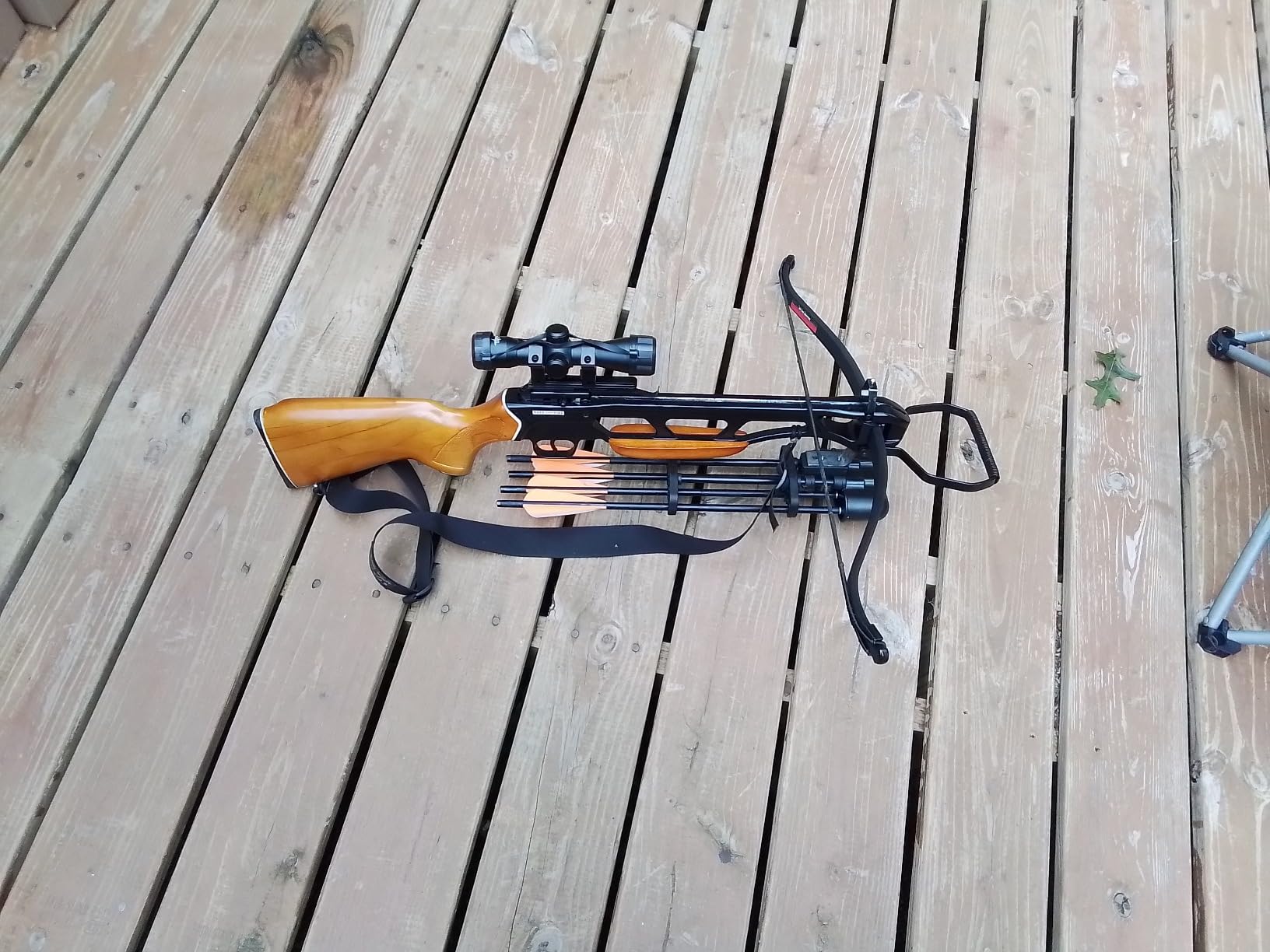 SAS Southland Archery Supply Compact Bow Aluminum Body Hunting Crossbow Light Weight Steel 4-Arrow Quick Release Quiver customer photo 2