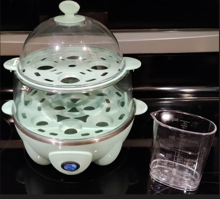Dash Deluxe Egg Cooker, 12 Hard Boiled Eggs, Black customer photo 2