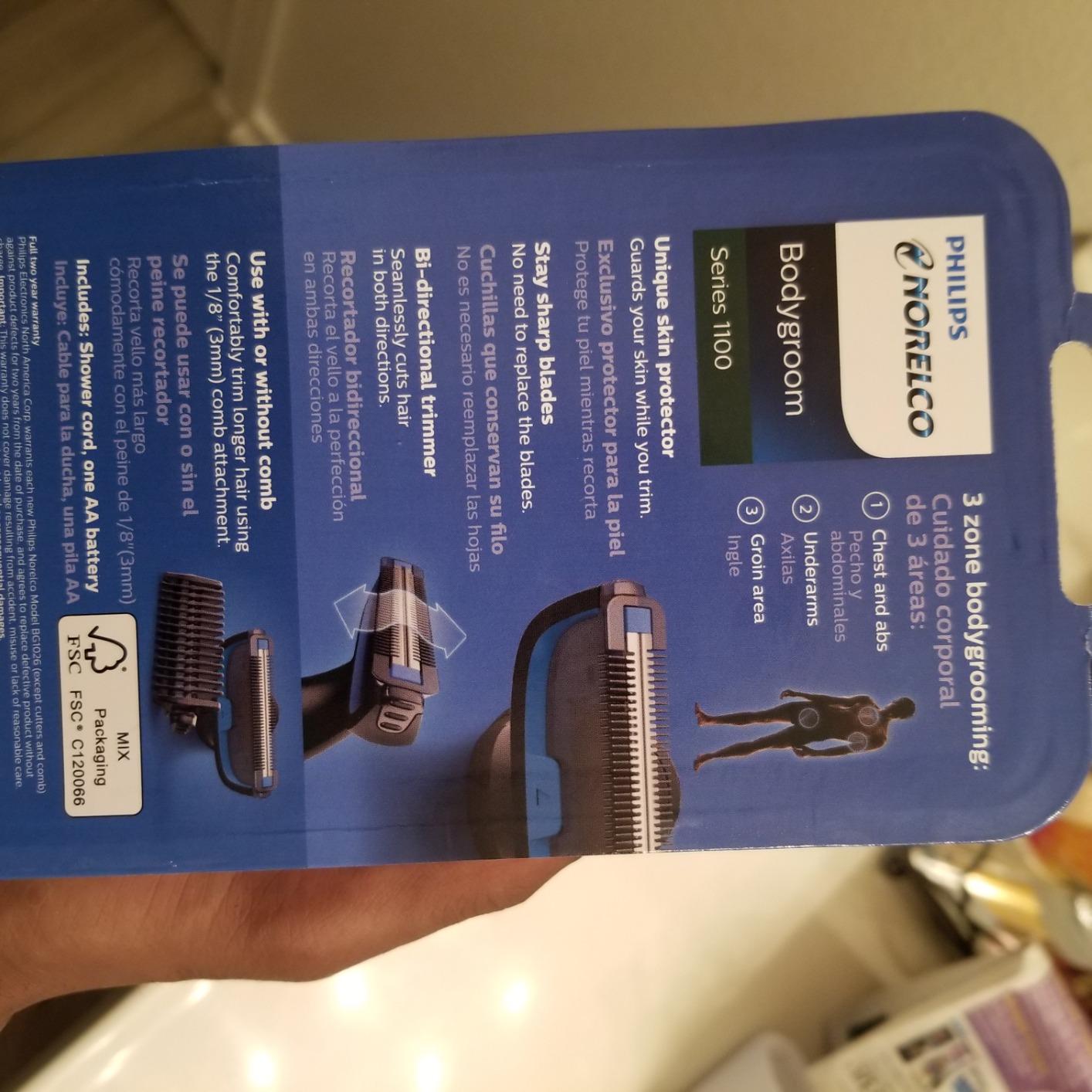 Philips Norelco Bodygroom 1100, Black customer photo 2