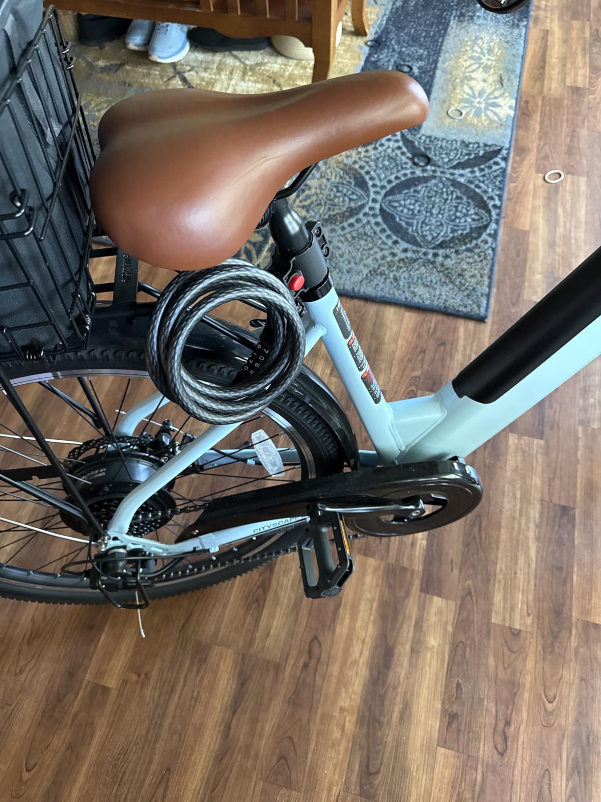 Master Lock 5' Resettable Combination Bike Lock, Metal Cable Lock, 8370D customer photo 2