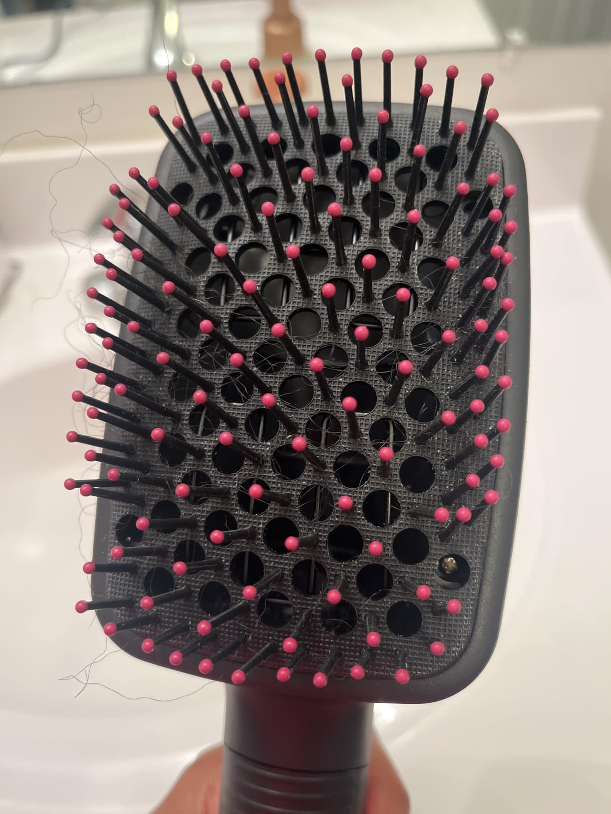 REVLON One-Step Straightening Brush Hair Dryer and Styler customer photo 1