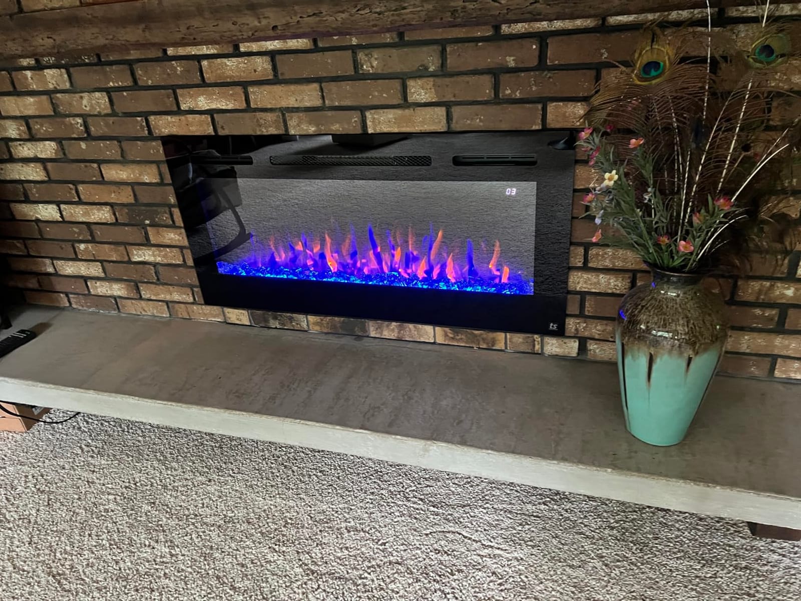 Touchstone Smart Electric Fireplace-The Sideline 60
