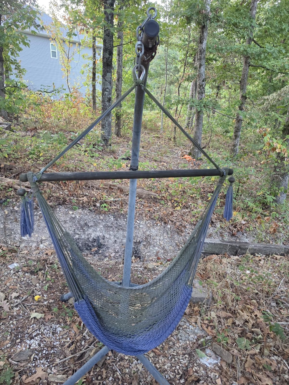 Caribbean Hammock Chair with Footrest - 40 inch - Soft-Spun Polyester - (Red) customer photo 2