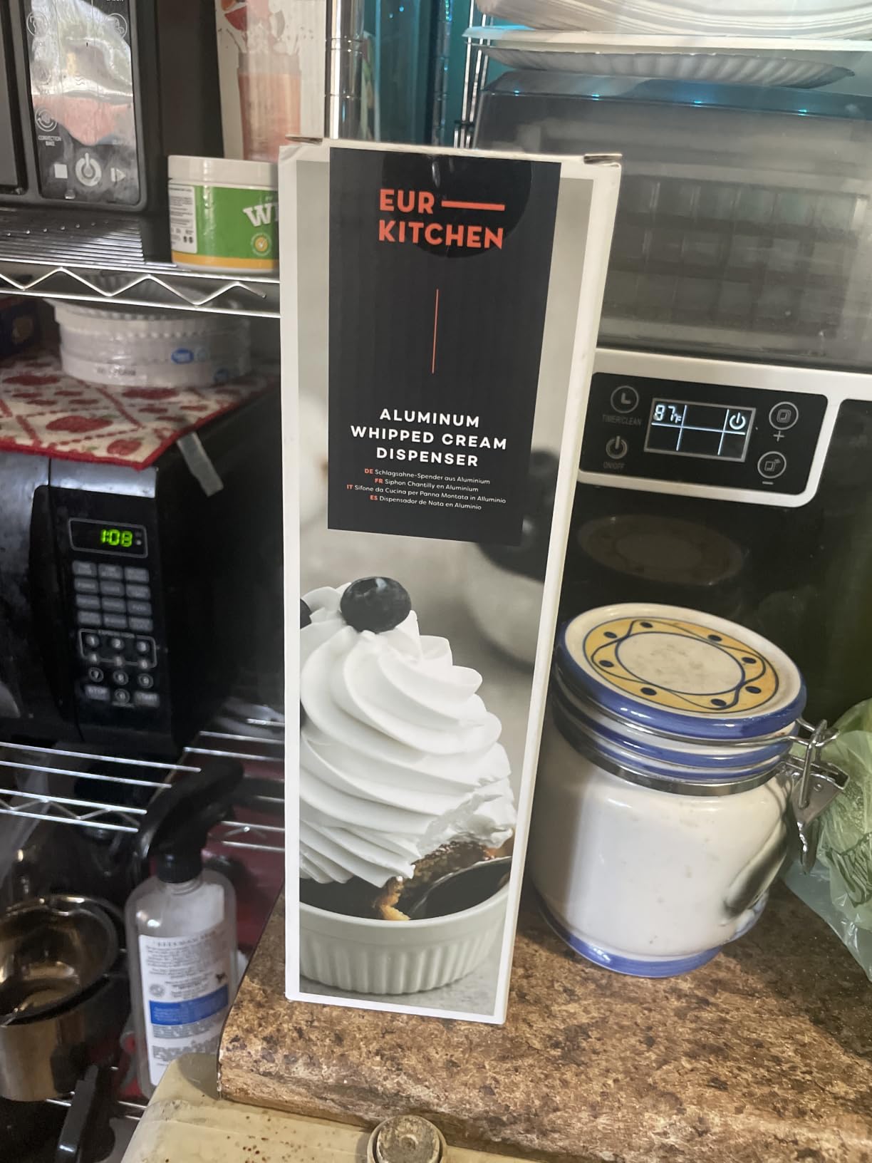 EurKitchen Aluminum Whipped Cream Dispenser - N2O Chargers Not Included customer photo 2