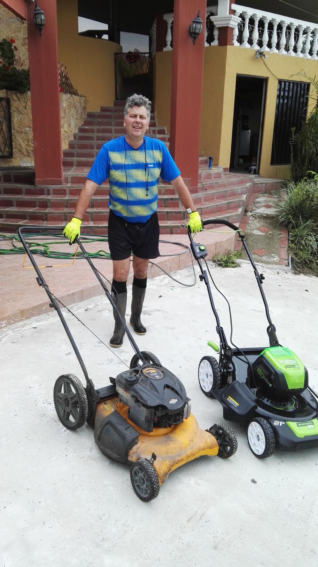 Greenworks 80V 21in Push Lawn Mower, 4.0 Ah Battery and Charger customer photo 1