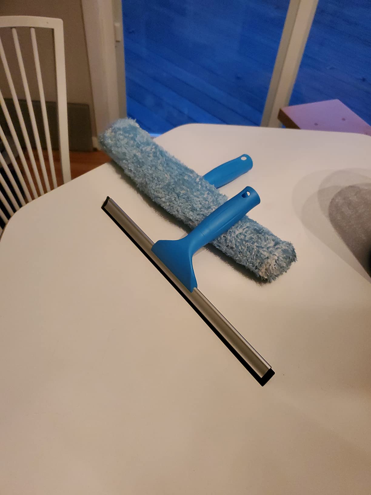 MR.SIGA Professional Window Squeegee & Microfiber Window Scrubber, 14 inch customer photo 1