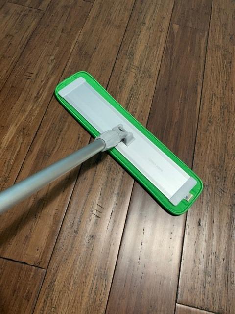 Turbo Microfiber Mop Floor Cleaning System - 18-inch Dust Mop with 4 Reusable Pads for Hardwood and Tile, 360-Spin Floor Mop Head & Extendable Handle - Household Cleaning Tools customer photo 1