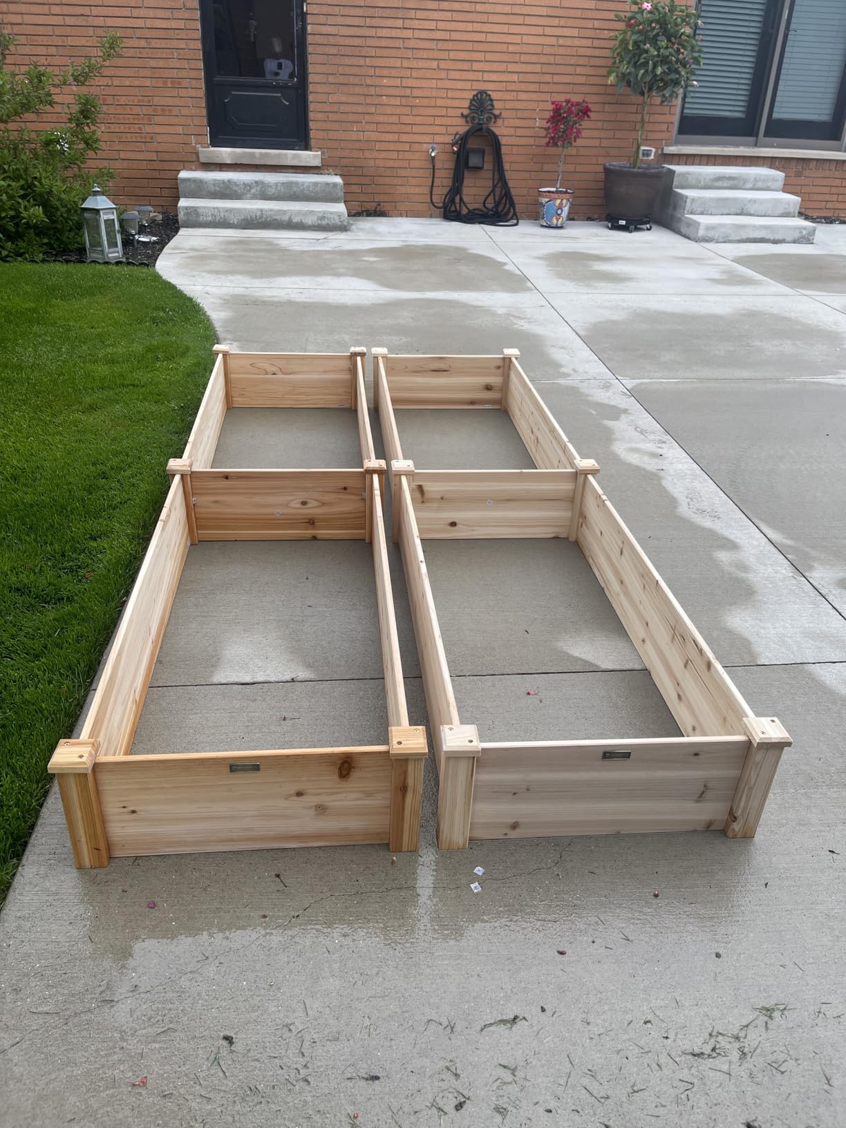 Best Choice Products 8x2ft Outdoor Wooden Raised Garden Bed Planter for Vegetables, Grass, Lawn, Yard - Natural customer photo 2