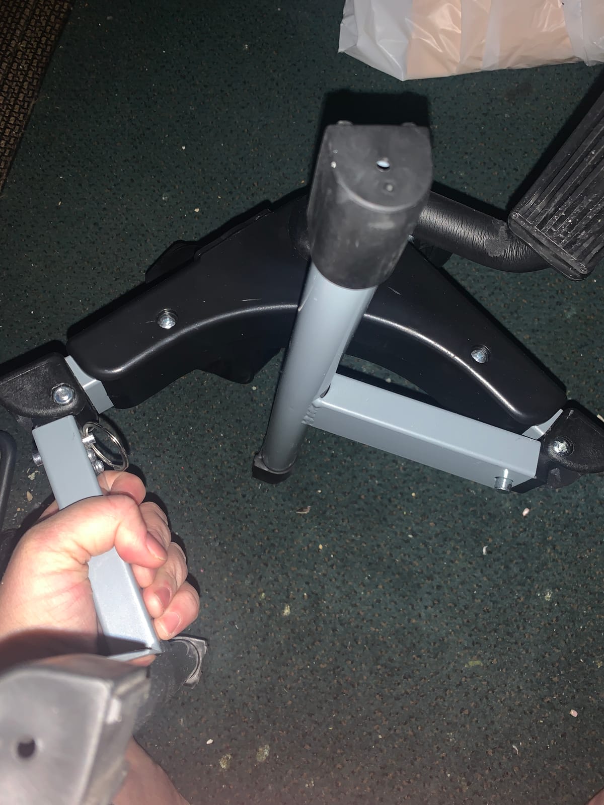 Under Desk Exercise Bike Pedal Exerciser - Mini Stationary Cycle with Adjustable Resistance, Calorie Tracker & Foldable Design - Compact Pedal Machine for Home, Office, or Physical Therapy by Wakeman customer photo 1