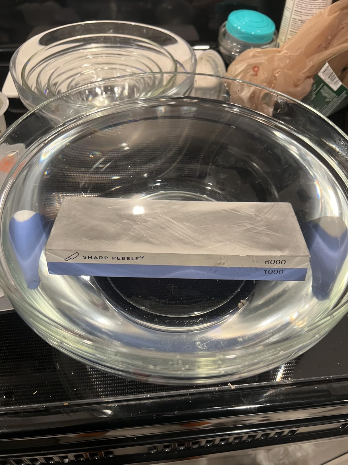 Sharp Pebble Whetstone Knife Sharpener – 1000/6000 Grit Sharpening Stone customer photo 1