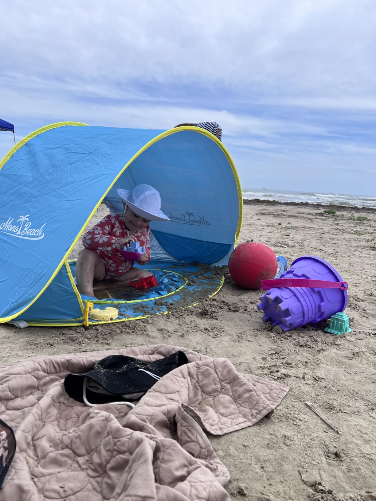 Monobeach Baby Beach Tent Pop Up Portable Shade Pool UV Protection Sun Shelter for Infant customer photo 2