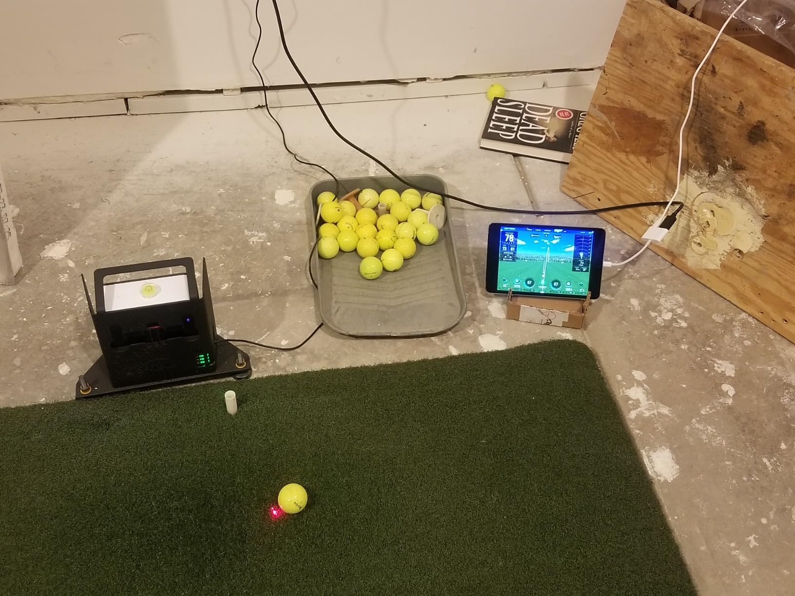 SKYTRAK Golf Launch Monitor | Photometric Technology for Ball Speed, Carry & Total Distance, Spin Rates, Launch & Shot Shape Data | Golf Simulator & Practice customer photo 2