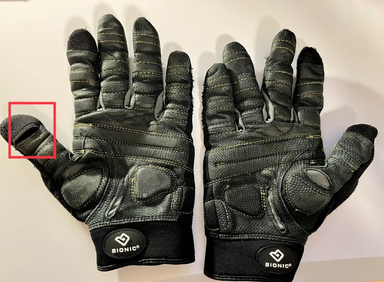 Bionic Men's Beastmode Full Finger Gym Workout Gloves customer photo 2