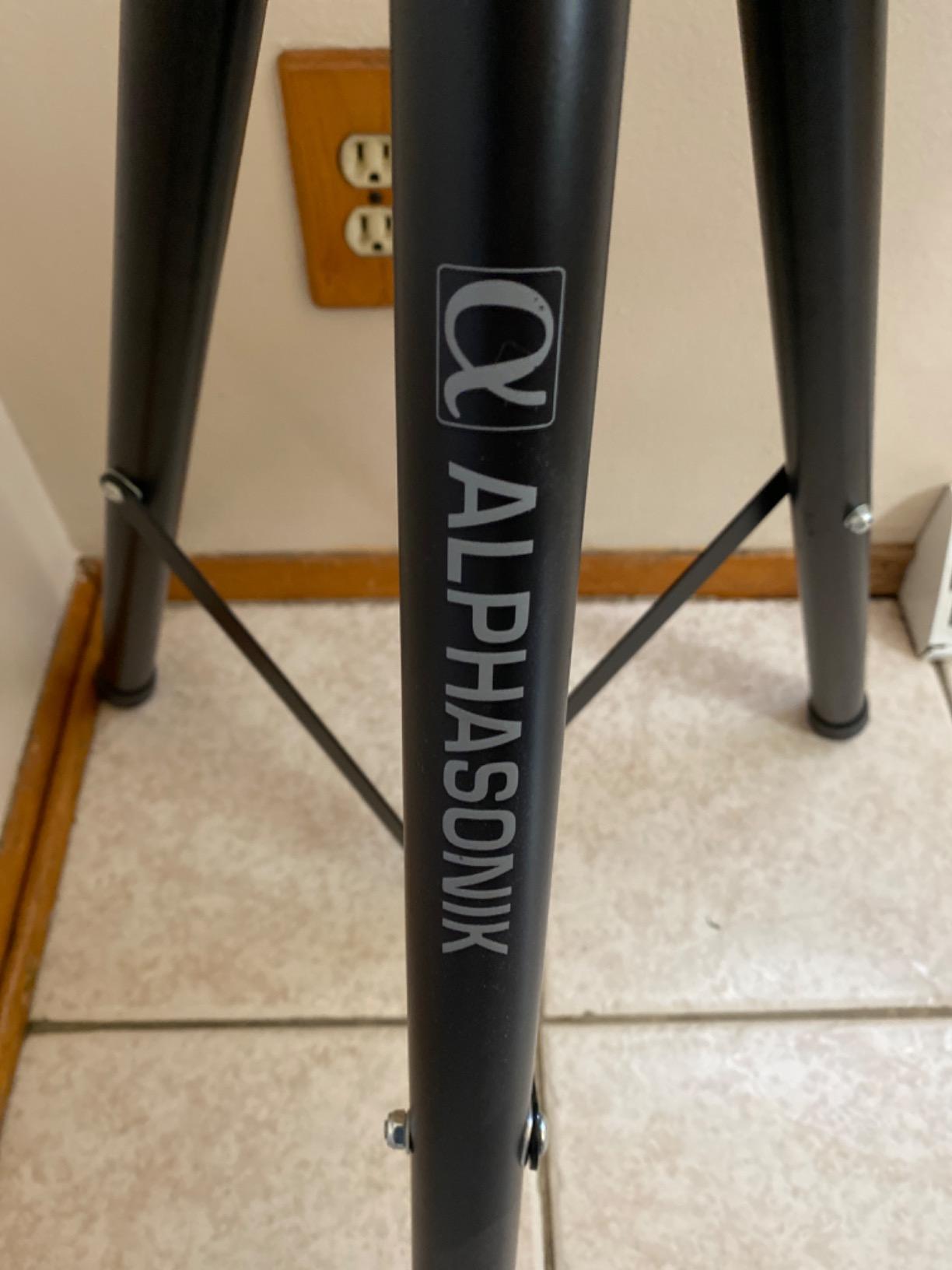 Alphasonik PRO Universal Adjustable Height DJ PA Speaker Tripod Stand Constructed with Heavy Duty Durable Steel Tubing for Strength Security and Light Weight for Easy Mobility Safety PIN, Screw Locks customer photo 2