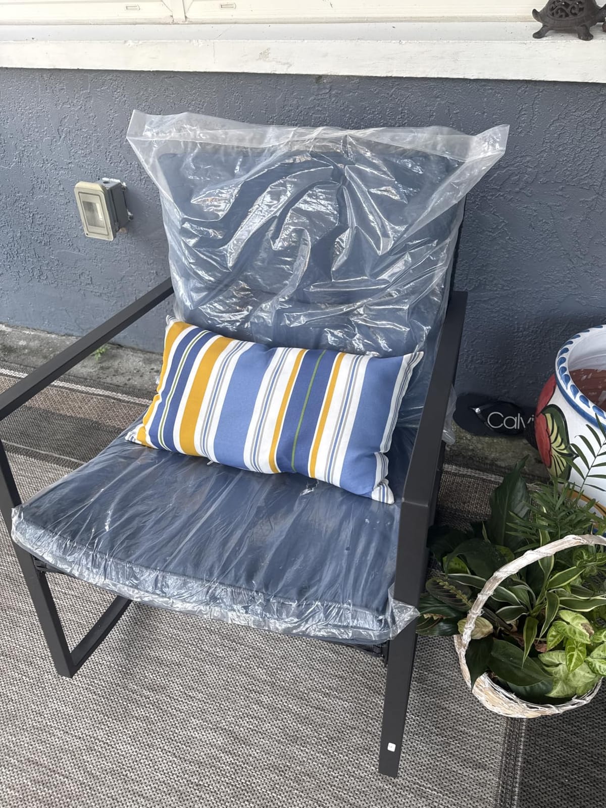 SUNCROWN 3 Piece Outdoor Rocking Bistro Set Brown Wicker Furniture Porch Chairs Conversation Sets with Glass Coffee Table, Beige customer photo 1